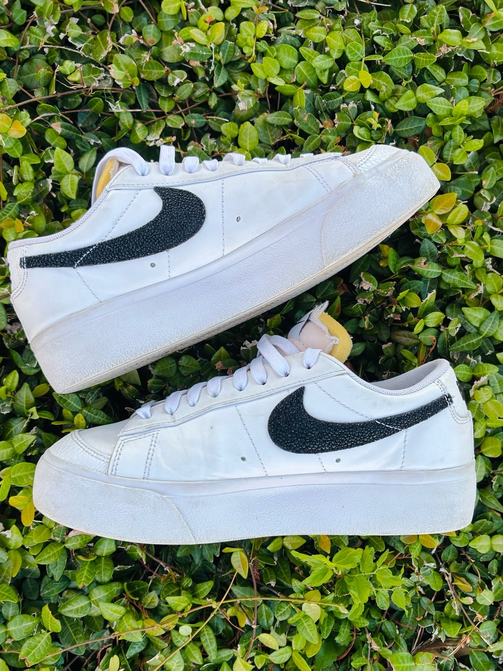 Nike Blazer Platform Low White Snakeskin sz 8